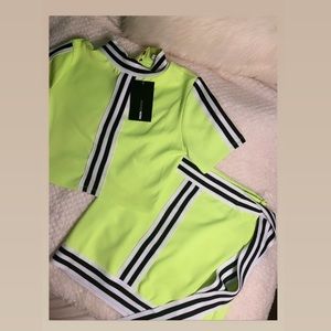 Neon Green Two Piece Set